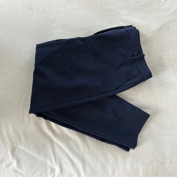 J. Crew Ruby Crop Pant Women’s Size 14 Navy Blue Slim Fit Dress Pants - Picture 5 of 9